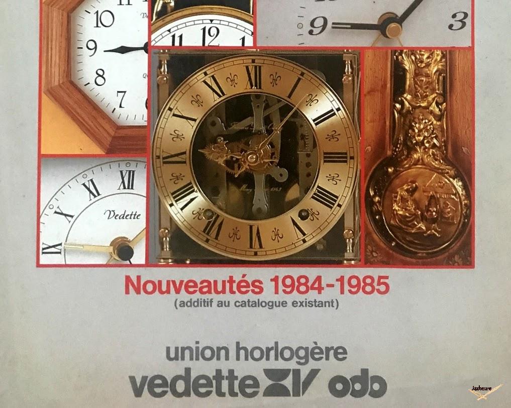 Catalogue Vedette horloges et réveils 1984 et 1985