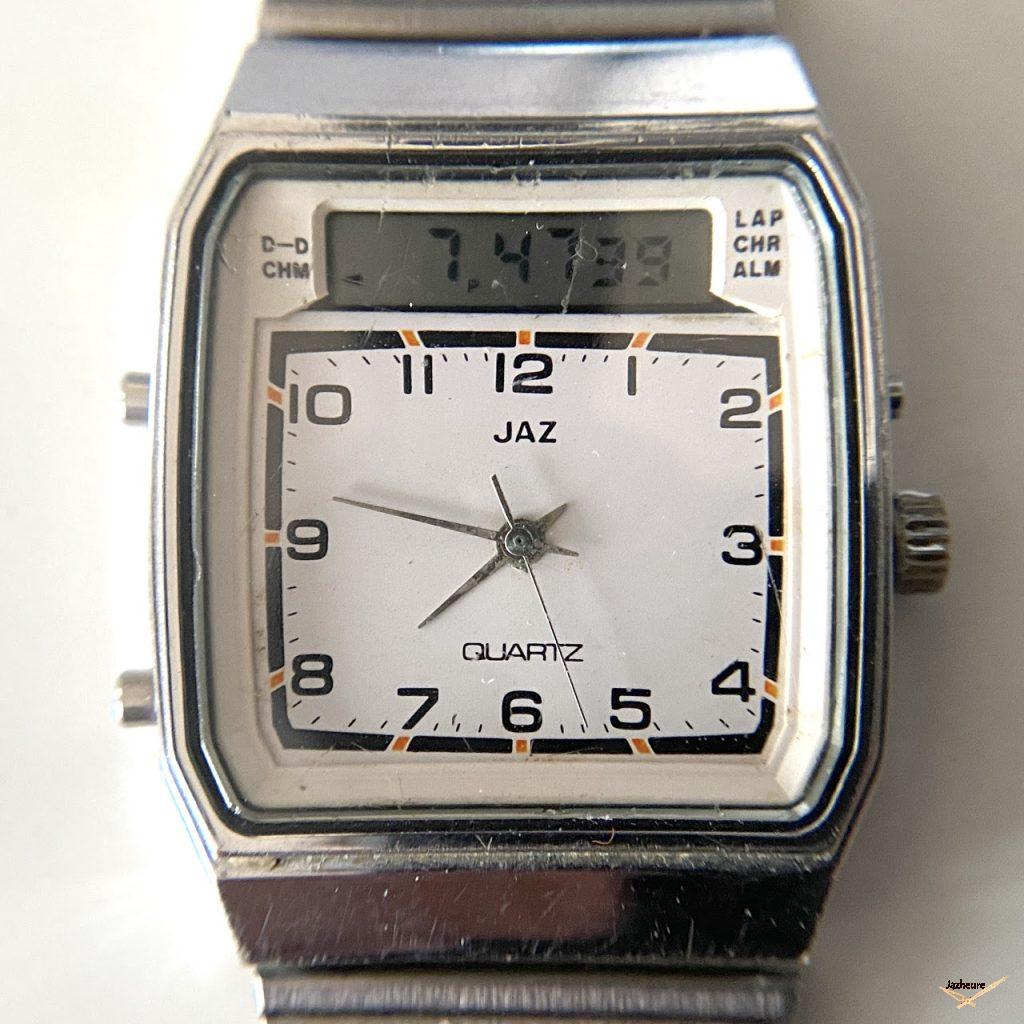 Montres Jaz Quartz (Série J7) Double affichage (1985-1987) sur Jazheure