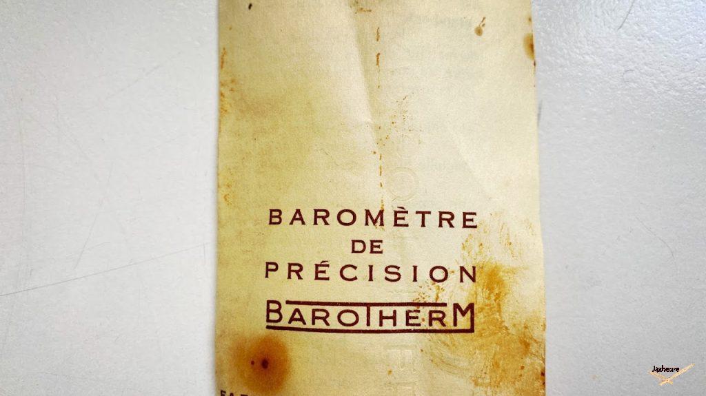 Document du baromètre VARIC (1966-1968)