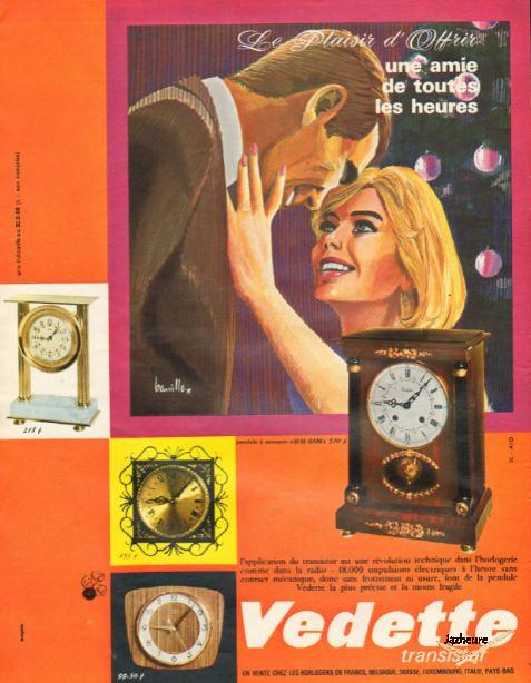 Publicité horloge Vedette