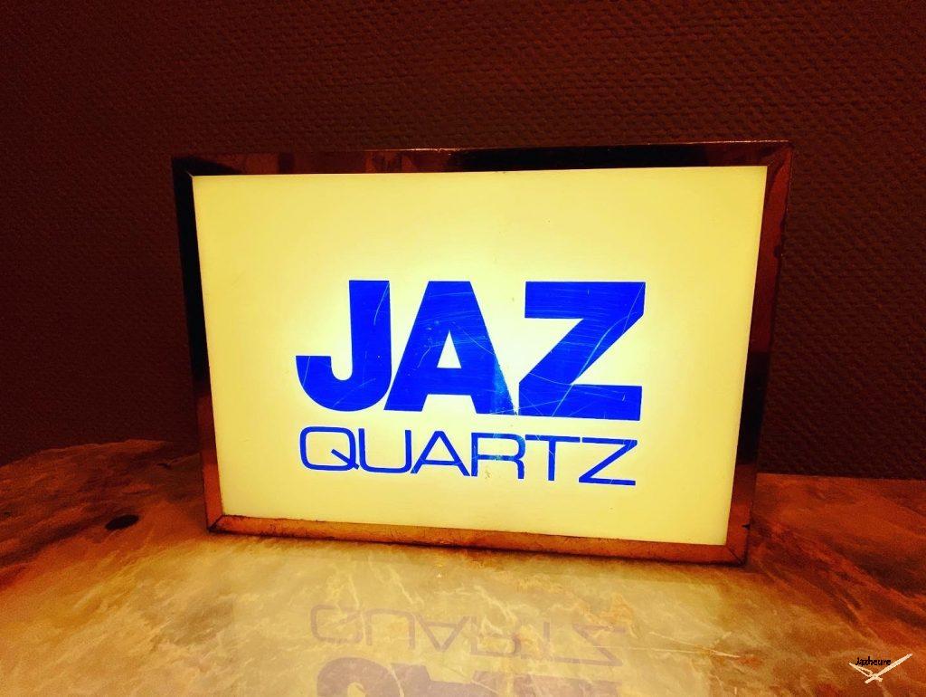 Enseigne lumineuse Jaz Quartz (1984-1989)