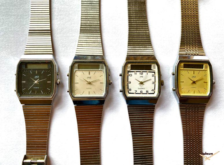 Montres Jaz Quartz (Série J7) Double affichage (1985-1987) sur Jazheure