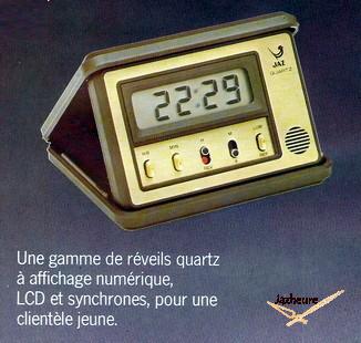 Réveil Jaz FUSIC (1981-1984) Quartz et LCD