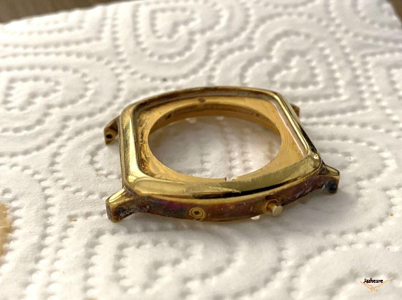 Montre Jaz Quartz LCD plaquée (vers 1979) sur Jazheure