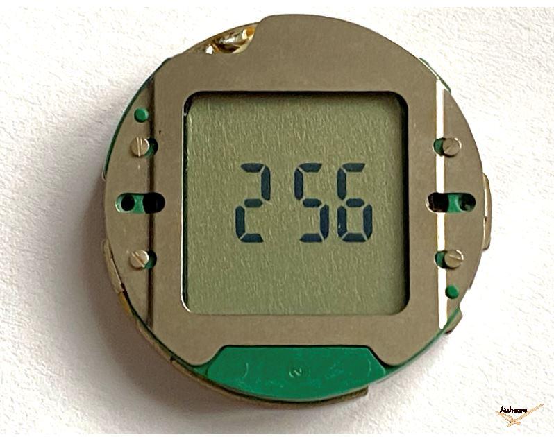 Montre Jaz Quartz LCD plaquée (vers 1979) sur Jazheure