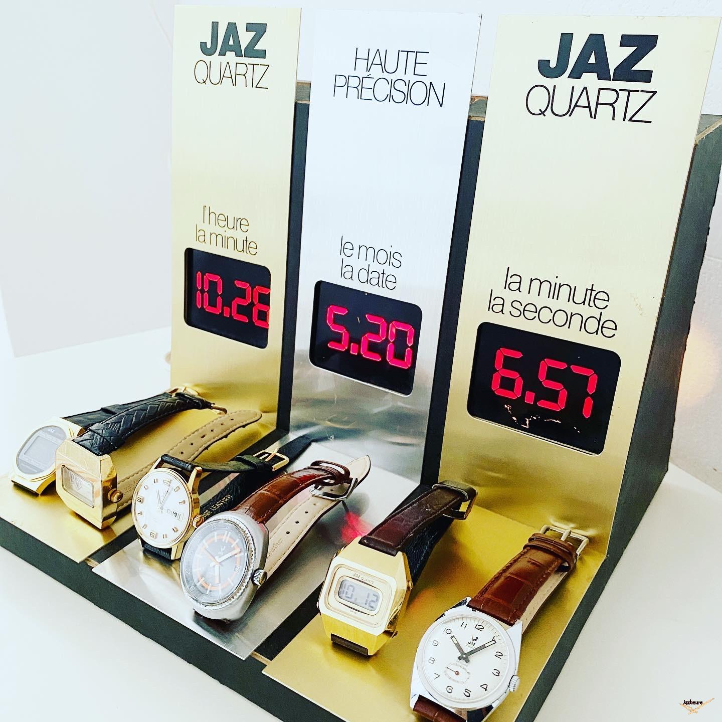 Présentoir lumineux, 3 clignotants, pour montres Jaz Quartz sur Jazheure