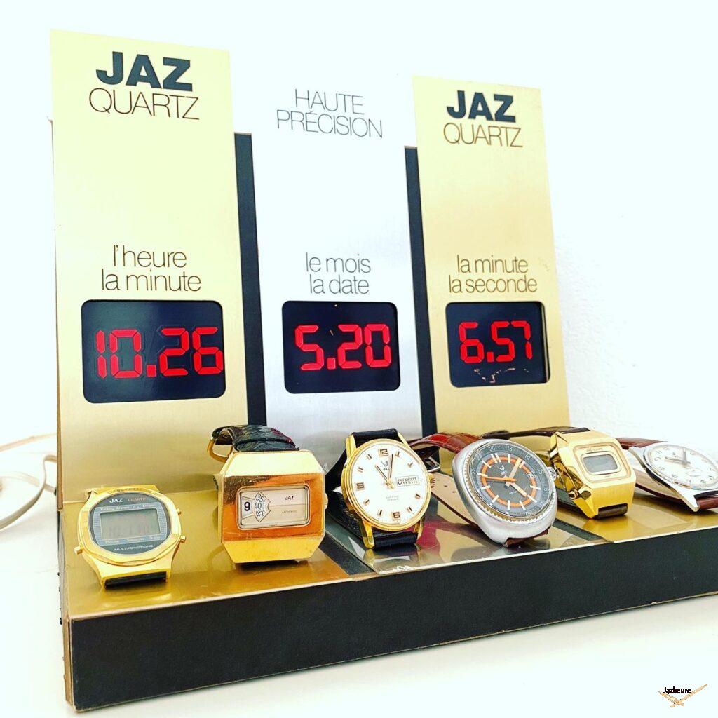 Présentoir lumineux, 3 clignotants, pour montres Jaz Quartz sur Jazheure