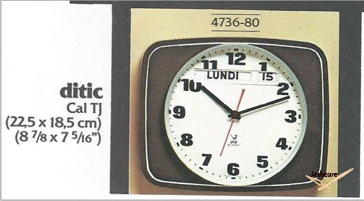 Horloge Jaz DITIC 1977 1978