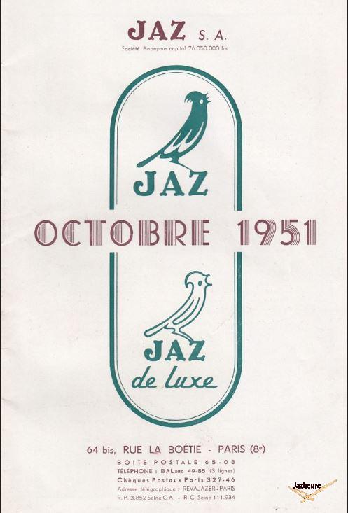Catalogue Horloges et réveils Jaz Octobre 1951