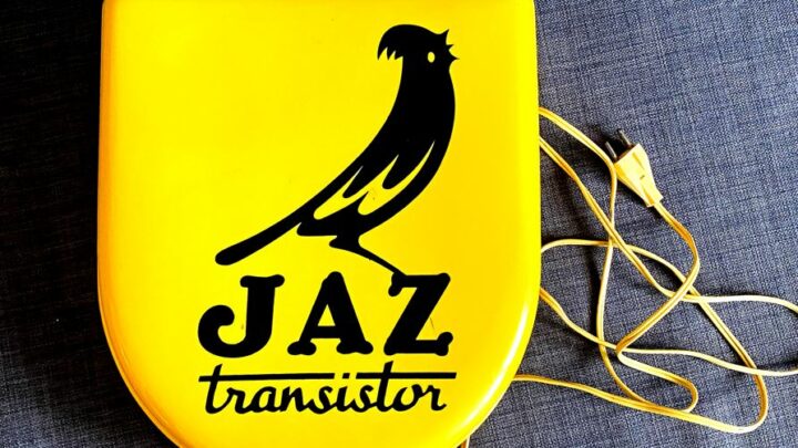 Enseigne lumineuse Jaz Transistor vers 1960