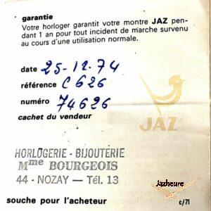 Montre Jaz C626 (1974-1975)