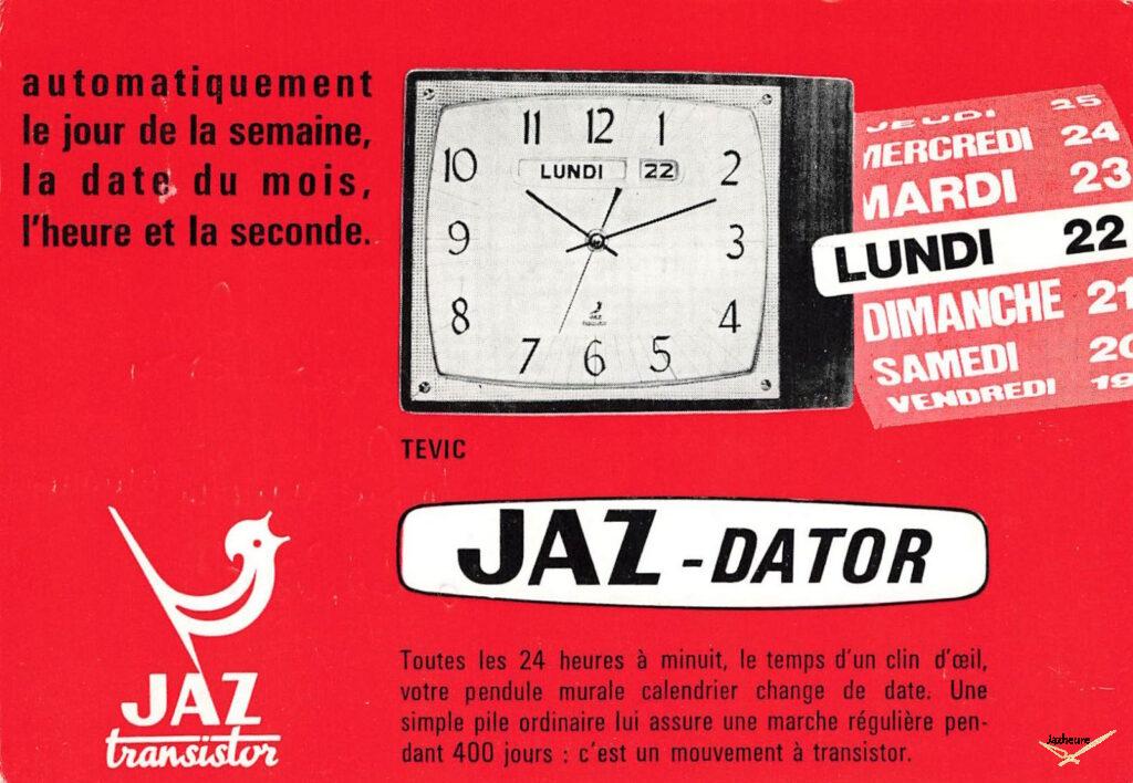 Avis de passage Carte postale de représentant Jaz (1969)
