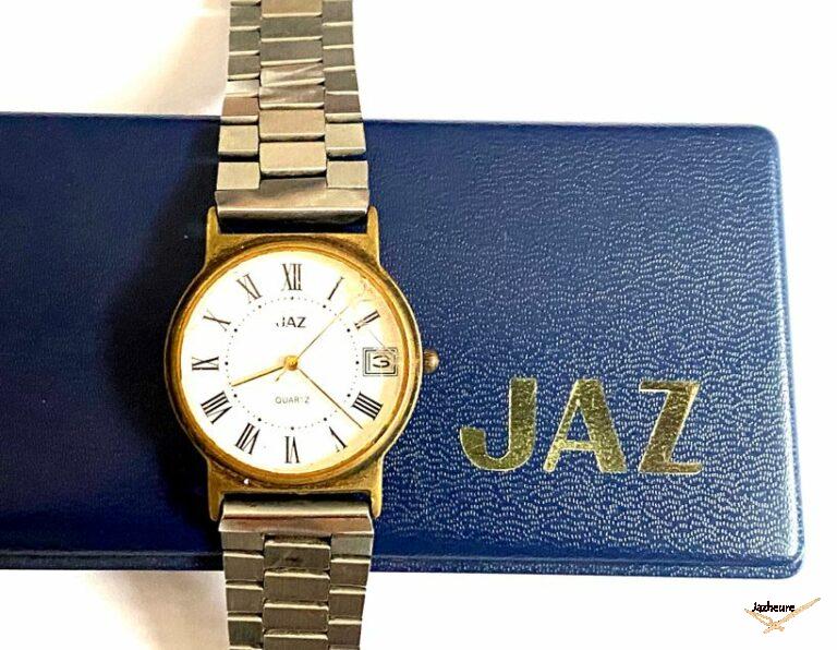 Montre Bracelet JAZ Carat Automatique Homme - Acier Inoxydable, Date & Jour - Occasion Bon état - Fabriquée En France