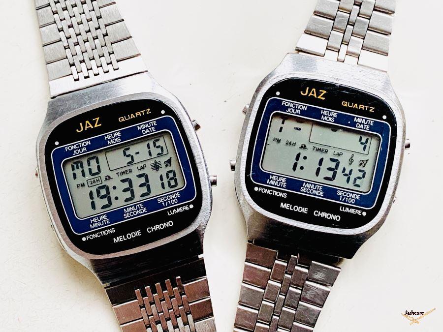Montre Jaz LCD Quartz PG-7201 de 1982 sur Jazheure